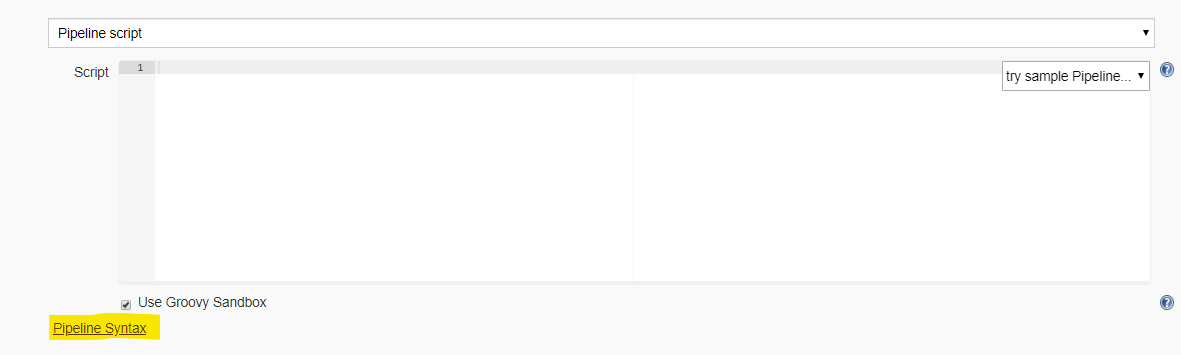 Pipeline Syntax
